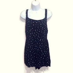 Xhilaration Ladies Sz S Navy Blue Romper